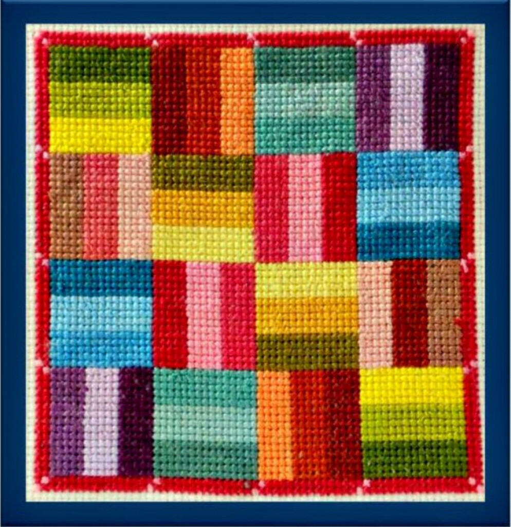 Roman Square Quilt Block Counted Cross Stitch Pattern ACNeedlework