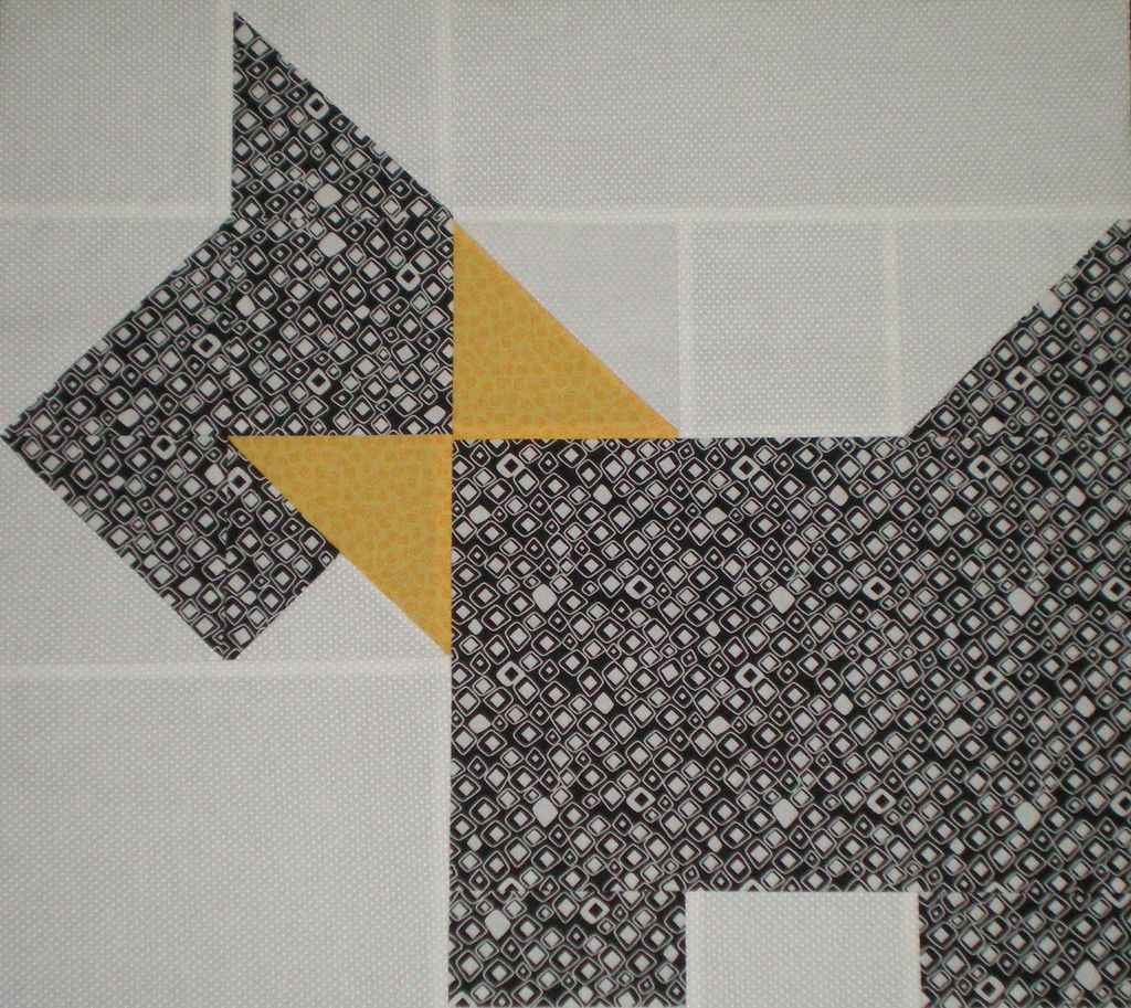 Scottie Dog Quilt Wip Block Quilt Block Patterns Sewing Patterns 