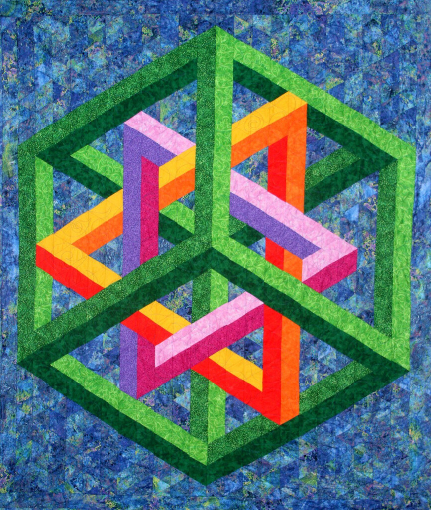 Simplified 3D Patterns Quilt Patterns Optical Illusion Quilts Quilt 