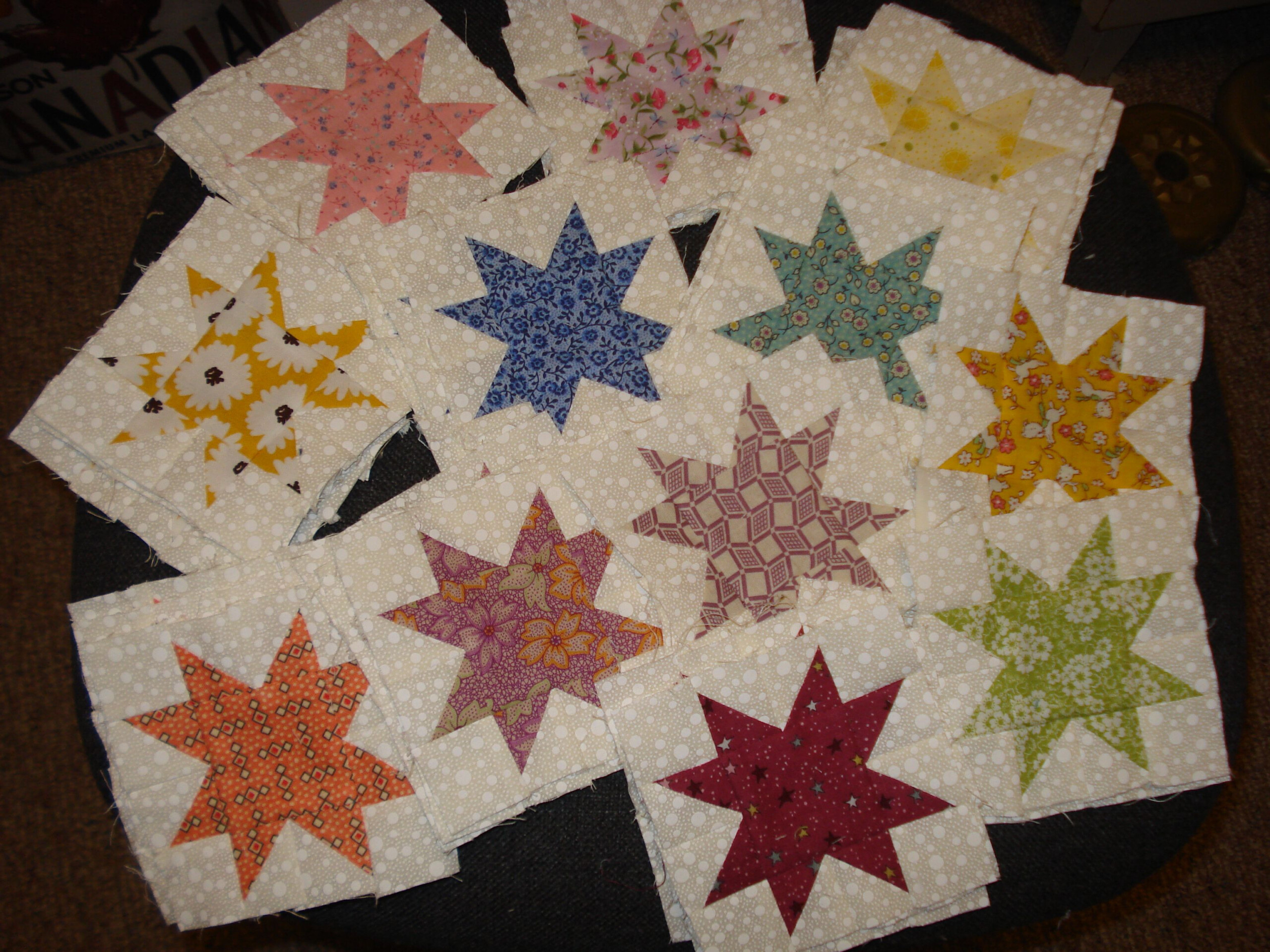 Some Of The 4 Inch Blocks For The Star Quilt Star Quilt Quilts