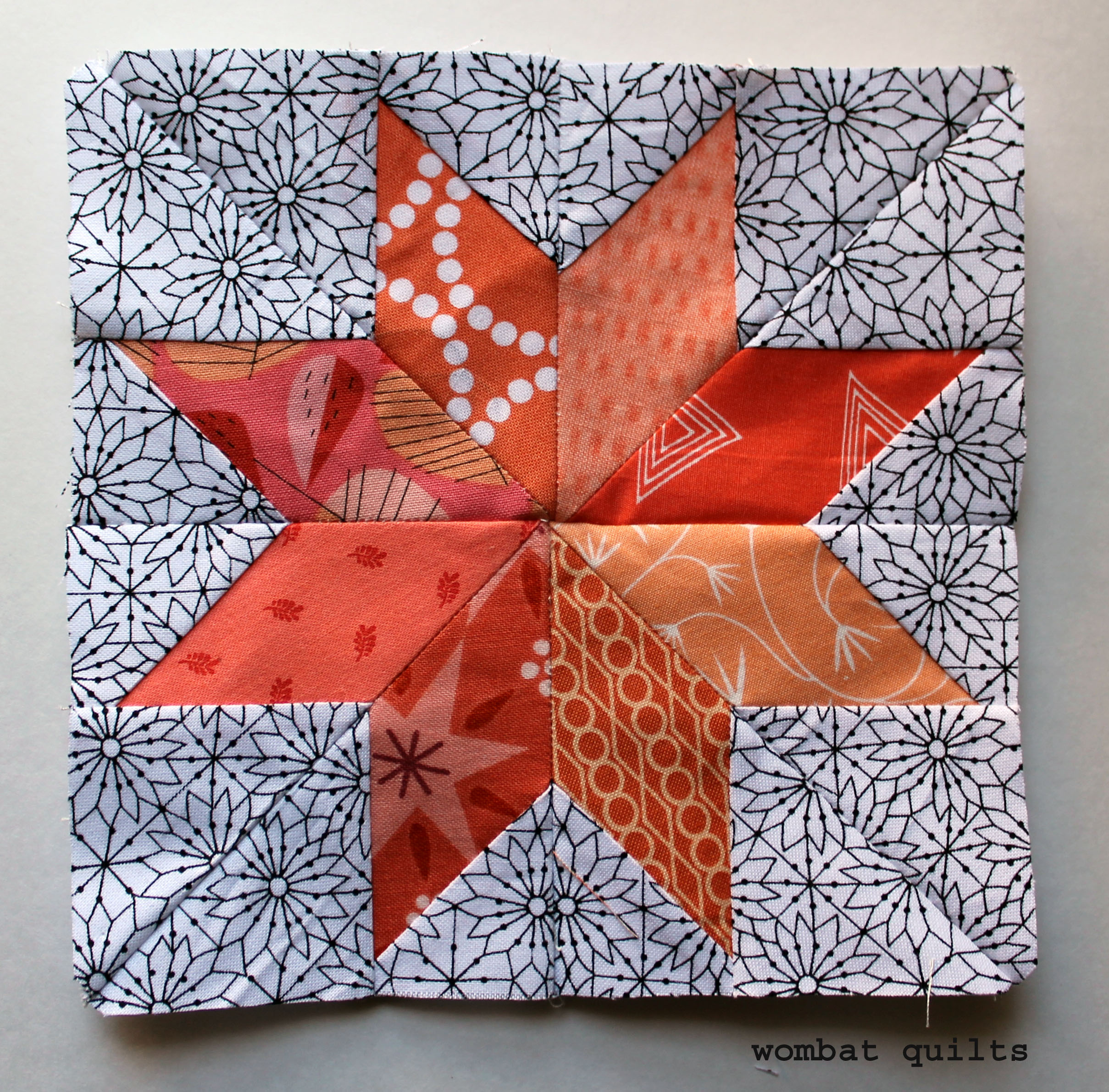 Star Quilt Block WOMBAT QUILTS Page 2