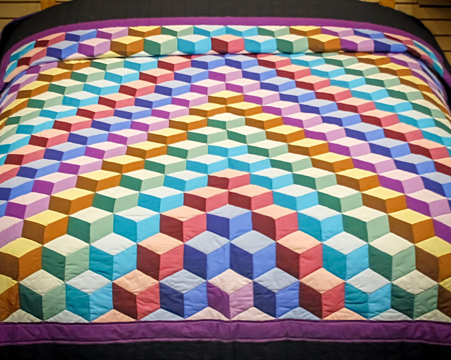 Tumbling Blocks Quilt Pattern Pdf QuiltBlockPatterns