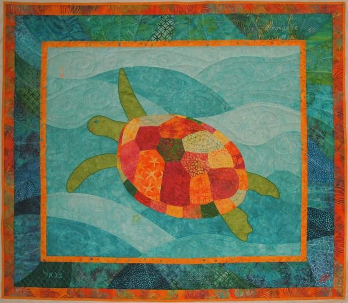 Turtle Baby Quilt Project On Craftsy Turtle Quilt Sea Turtle 