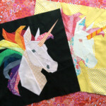 Unicorn Pattern Rainbow Quilt Unicorn Pattern Unicorn Quilt