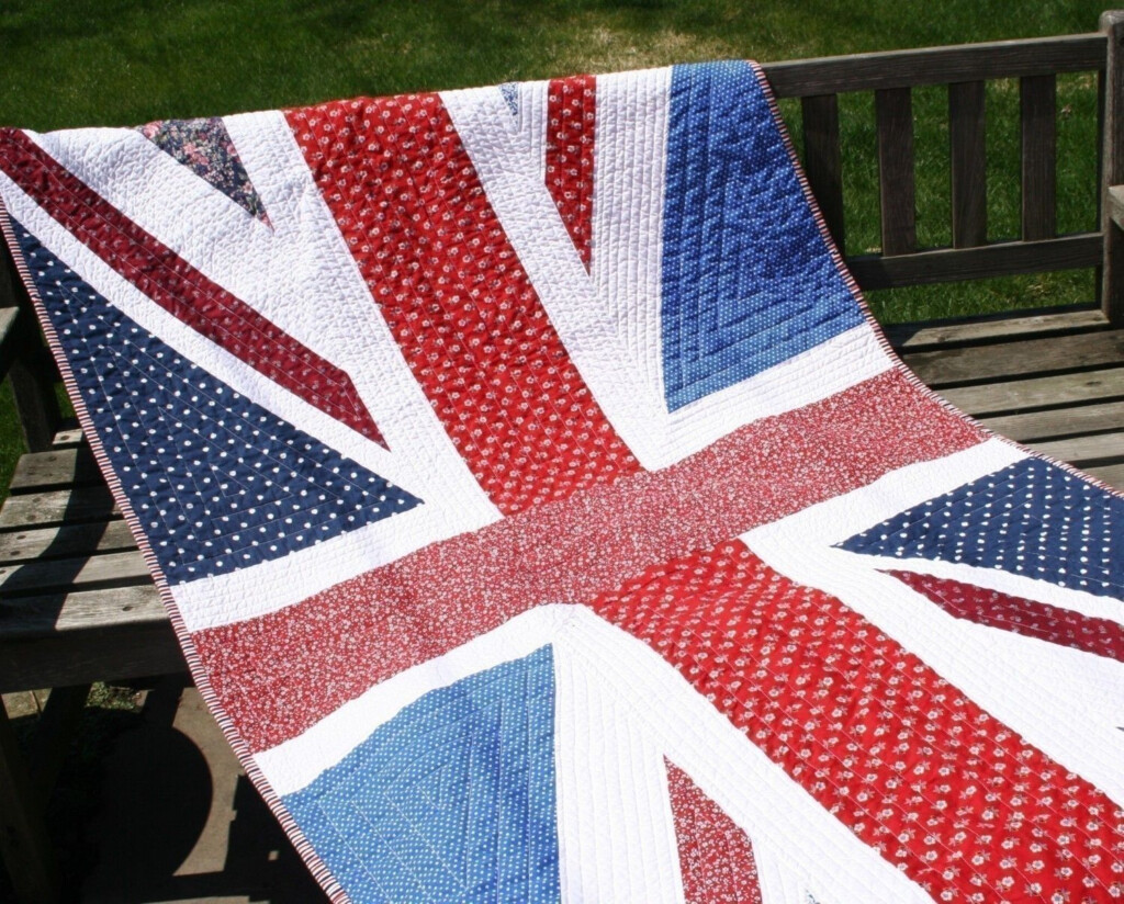 Union Jack Quilt PDF Pattern Quilts Union Jack Flag Quilt