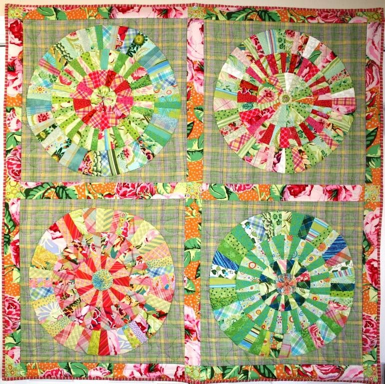 Wagon Wheel Quilt Patterns Colorful Quilts Circle Quilts
