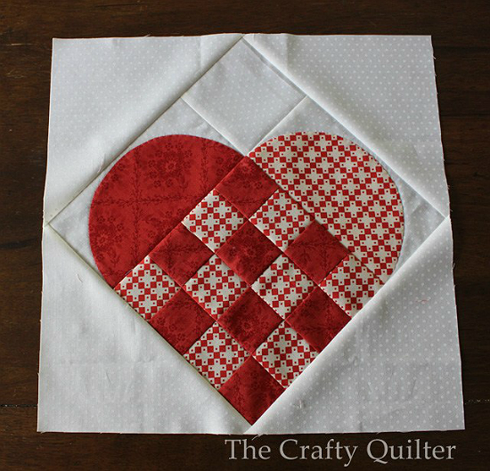 Woven Heart Blocks Make A Lovely Runner Quilting Digest