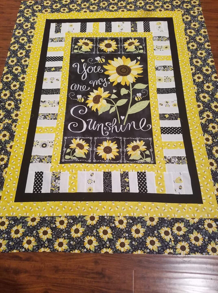You Are My Sunshine Panel Fabric Panel Quilts Panel Quilt Patterns 