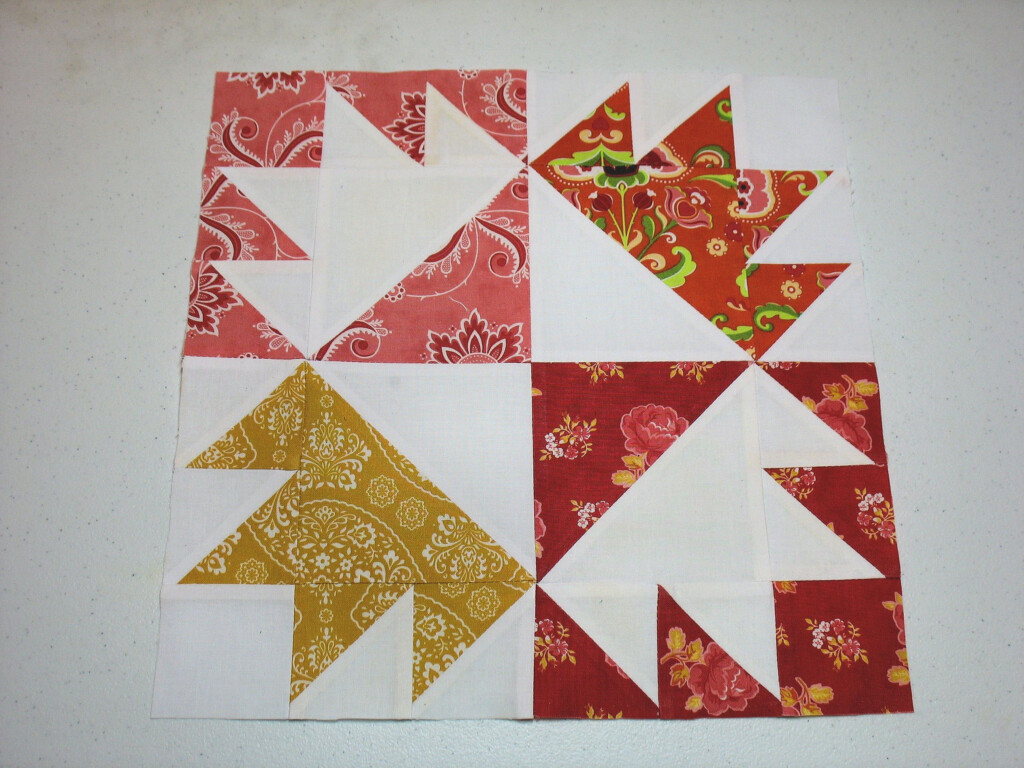 A Quilt Block Called Chicken Foot From A Pattern In The Vintage Farm 