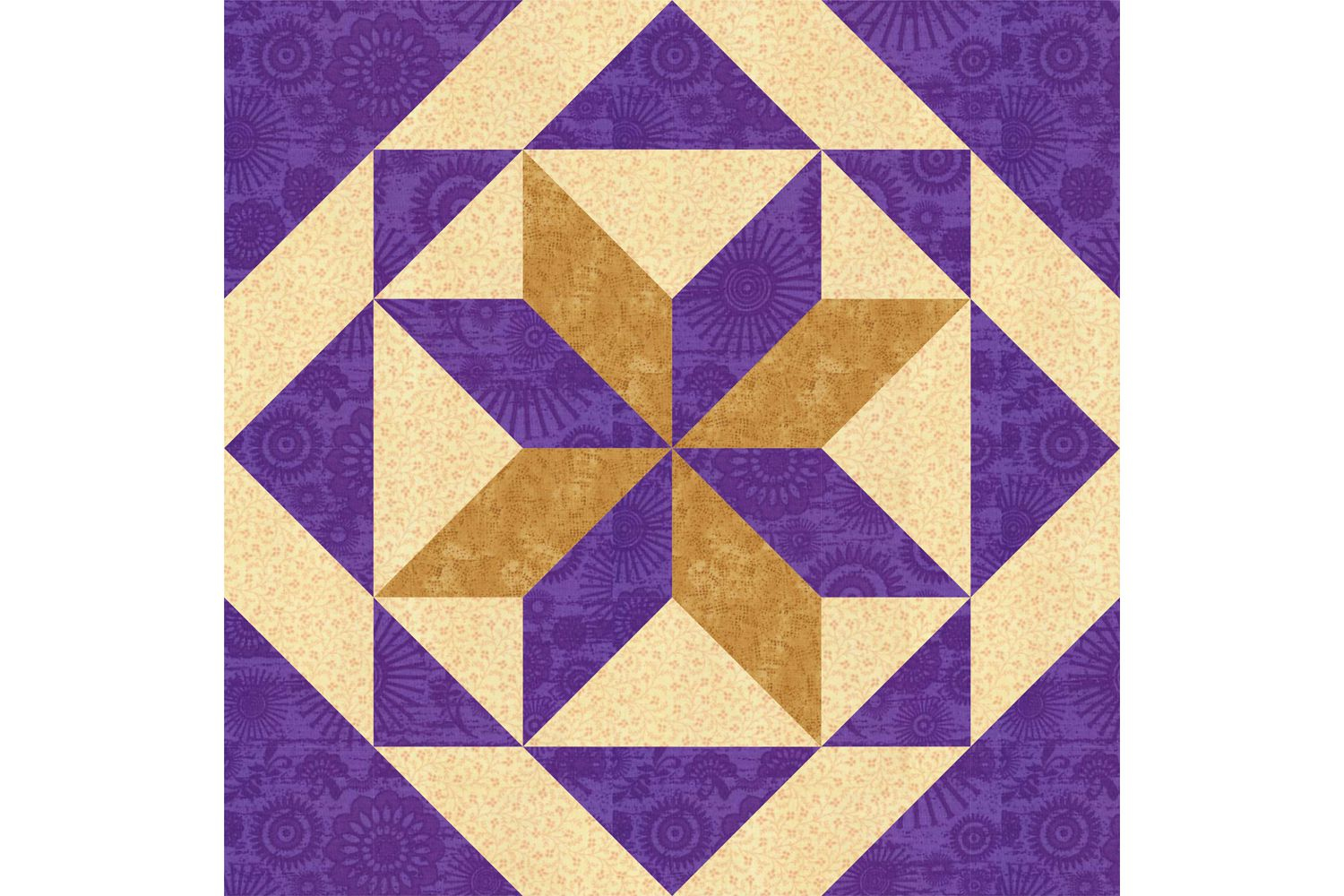 All Hallows Quilt Block Pattern In 2 Sizes