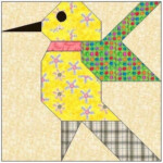 ALL STITCHES HUMMINGBIRD PAPER PEICING QUILT BLOCK PATTERN PDF 062A