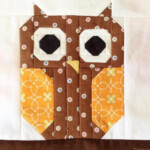 Cute Owl Quilt Block Craftsy Owl Quilt Pattern Owl Quilt Owl Baby