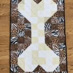 Dog Quilt Blanket Bone Pattern Paw Pattern On Back Etsy Dog