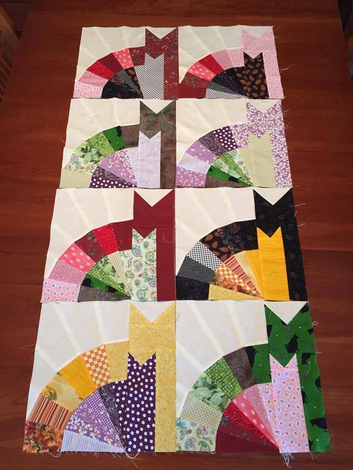 Found This On The 24 Blocks FB Page Cat Quilt Cat Quilt Patterns