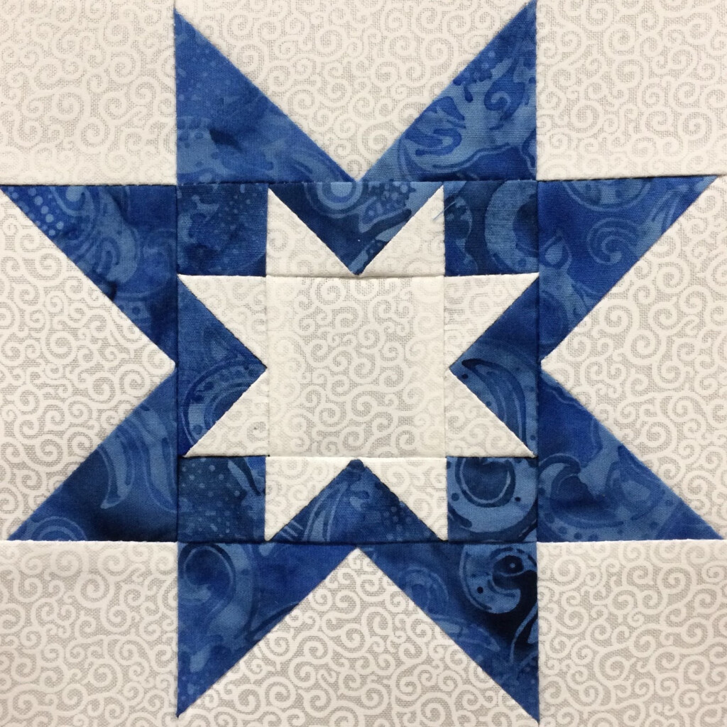 Hand Made Karma Blue White Sampler Six Inch Blocks