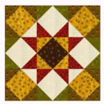 Kansas Star Quilt Block Pattern In Two starquiltblocks In 2020
