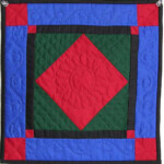 Miniature Amish Center Diamond Quilt