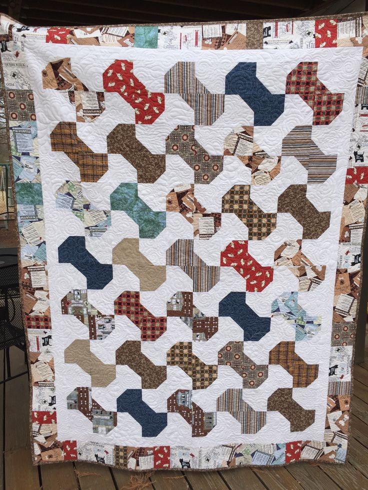 This Dog Bone Quilt Was Made For My Neighbor And Fellow Dog Lover Mara 